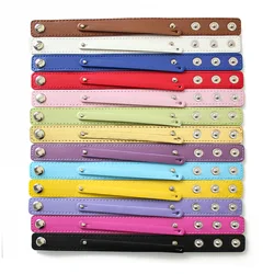 30pcs 18mm Bracelet For Slide Letter Charms Women Men DIY Jewelry Making Wristband Wide 210mm Length With 8mm Small Belt
