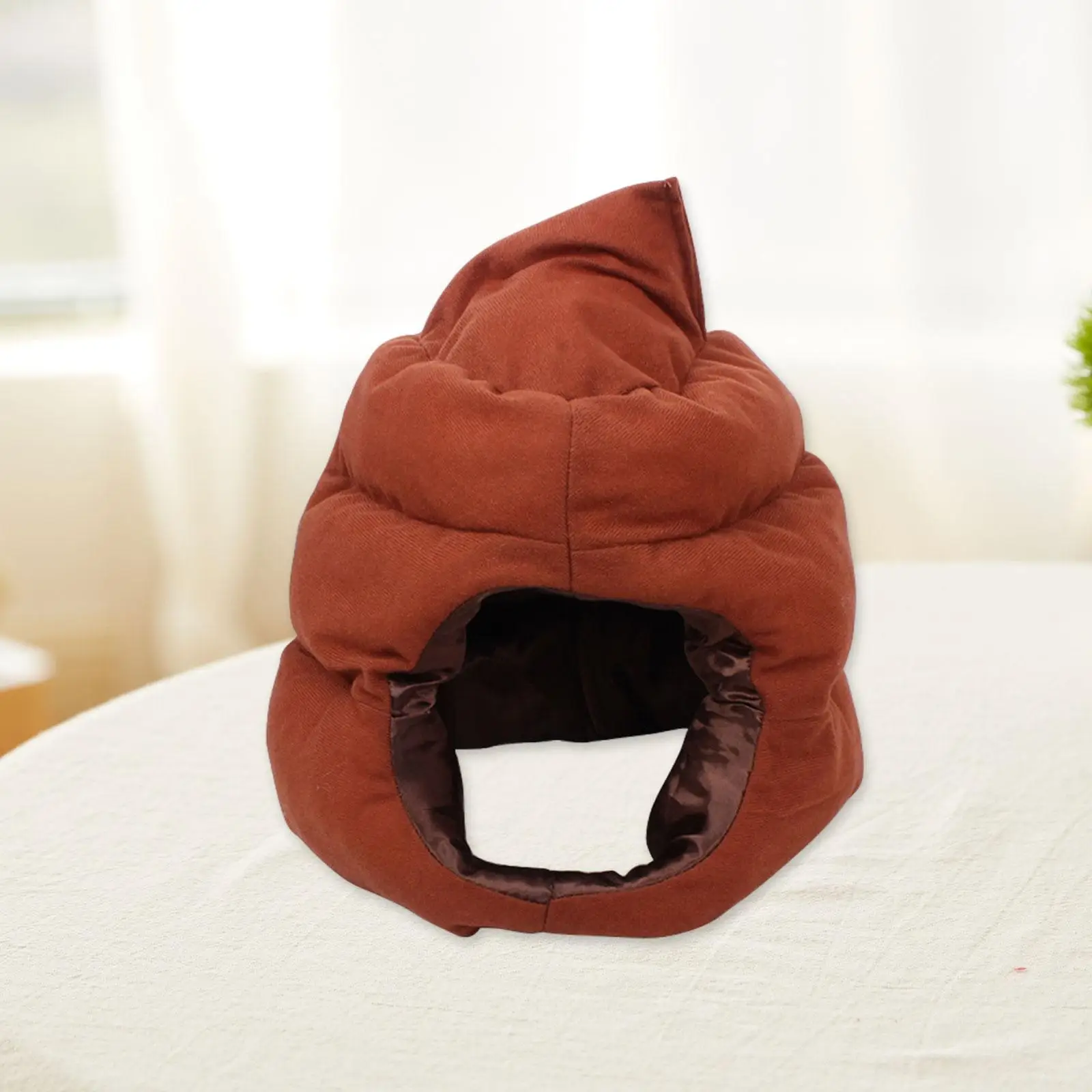 Shit Shaped Hat Cartoon Funny Unique Cosplay Poop Hat Costume Cap Headgear for Holiday Fancy Dress Birthday Performance Party
