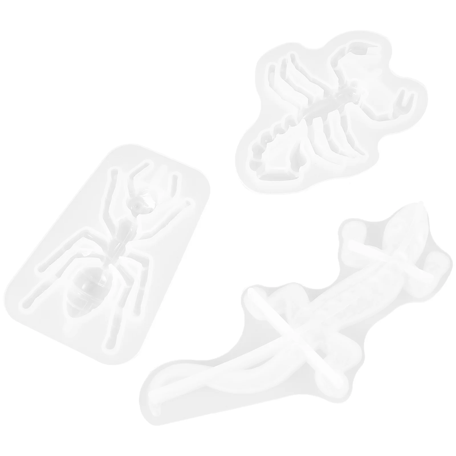 

3 Pcs Cake Decorations Fondant Making Mold Animal Molds Chocolate Silicone Mould