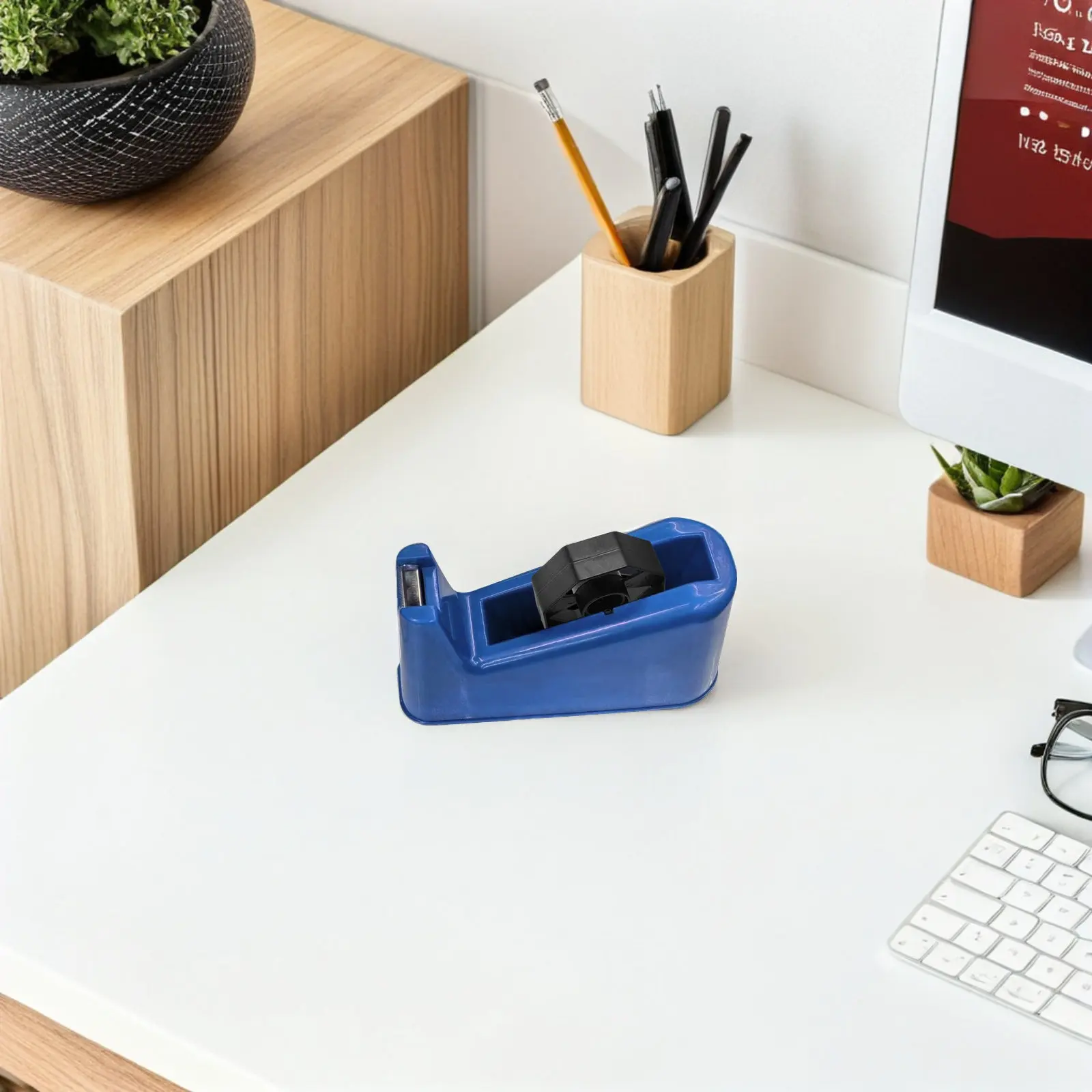 6sets-tape-dispenser-replacement-parts-core-and-roller-plastic-smooth-cutting-center-piece-for-desk-mount-tape-holder-office