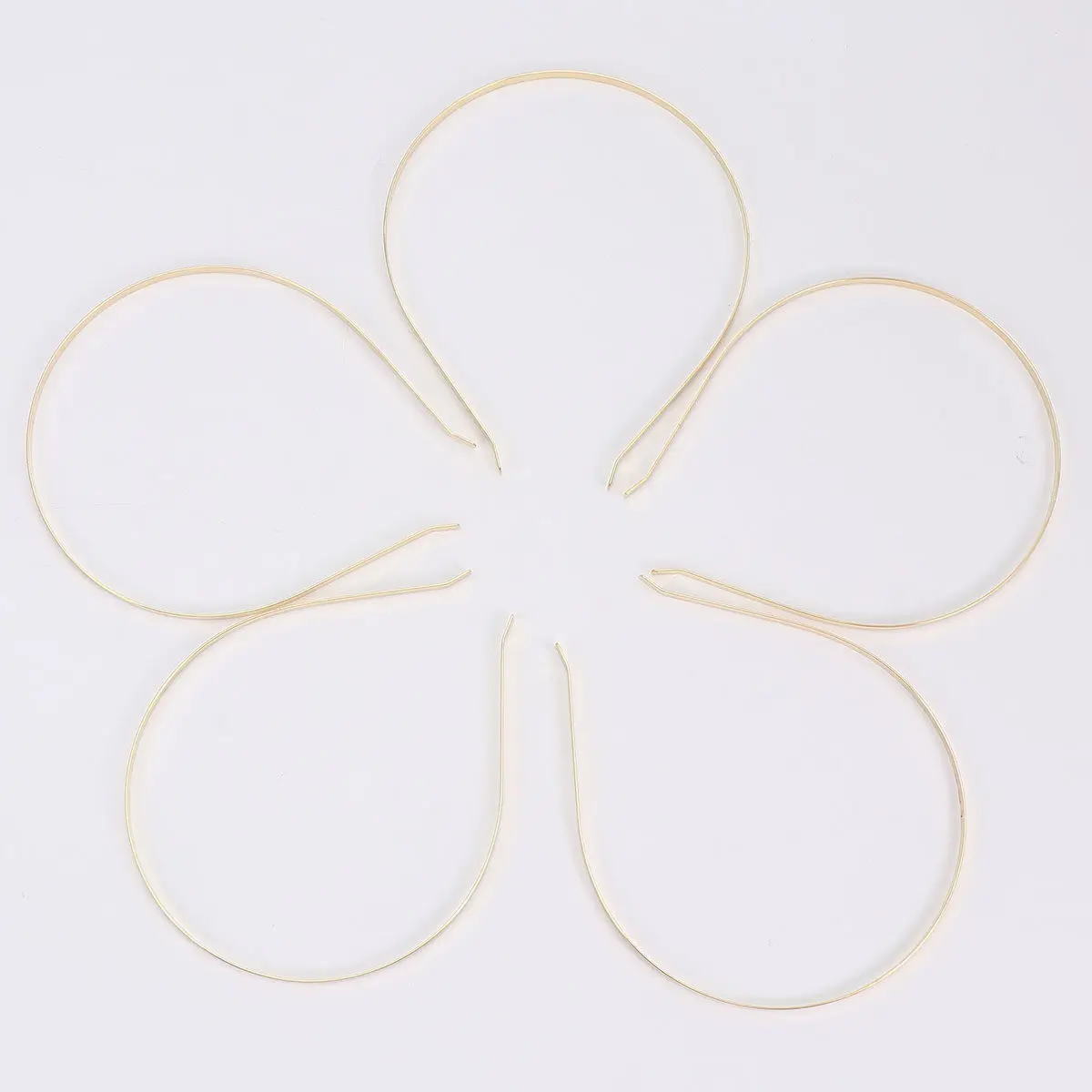 

30Pcs Stainless Steel Hair Hoops Stylish Practical Face Washing Headband Unisex Adults Golden Black Hair Hoops