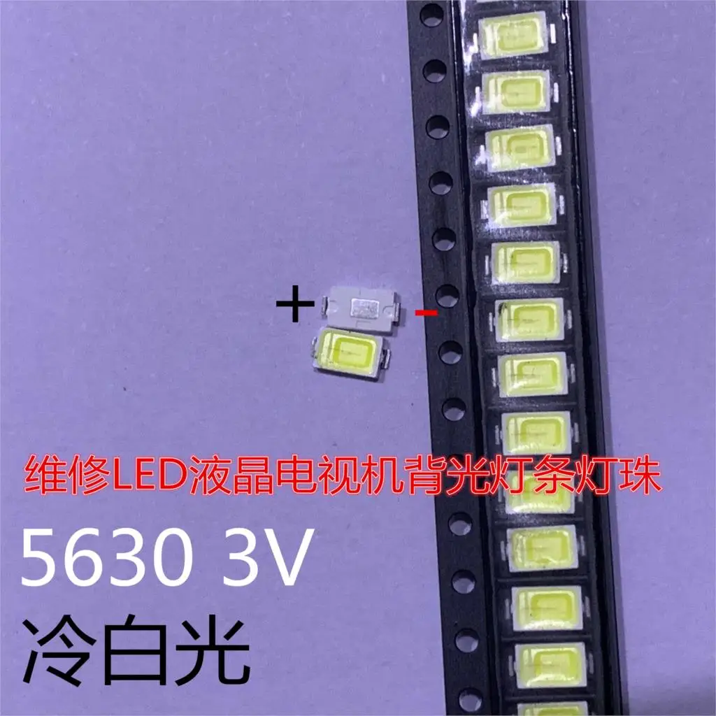 100PCS SAMSUNG 5630 6030 TV 5730 LED Backlight 0.5W 5630 3V Cool white LCD Backlight led 2D