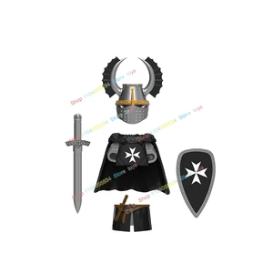 Serie mittelalterlicher Ritterfiguren Baublöcke, Kriegersoldaten, Krankenhaus Herz von Leo, Teutonic Knight Batalha Pastor, Geschenk des Kindes, DT8901 6 Hauptverkäufe LEGO Coracao - №6