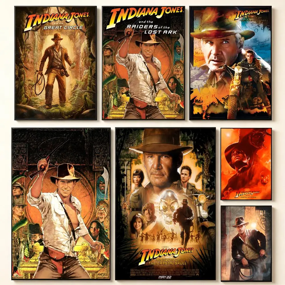 Adventure Movie I-Indiana Jones Poster Contemporary Home Wall Ornaments & Stylish Indoor Accents