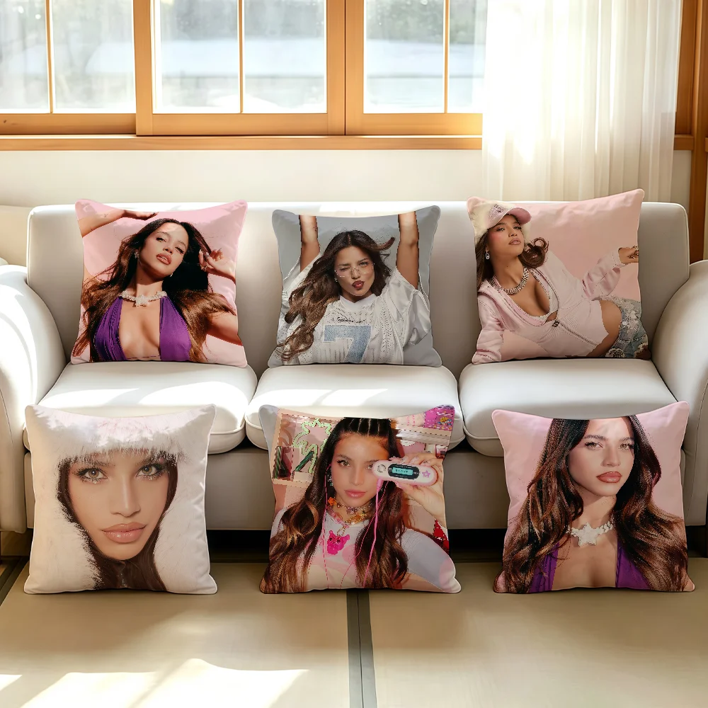 Argentine singer E-Emilia M-Mernes cushion cover Comfortable Decorative For Bedroom Living room Dormitory Picnic and Holiday