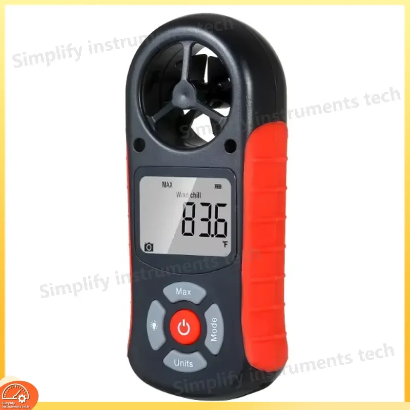 8 in 1 Digital Anemometer Wind Speed Meter Temperature Humidity Gauge Airflow Velocity Tester Handheld Weather Station Sensor