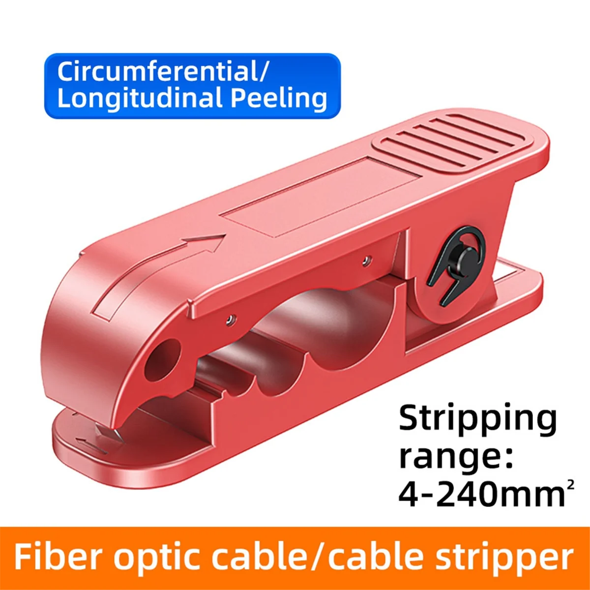 Coupe-câble à Fiber optique AT59 + lame IPC-240, dénudeur multifonction à coupe rotative pour fils et câbles isolés de 4 à 240mm