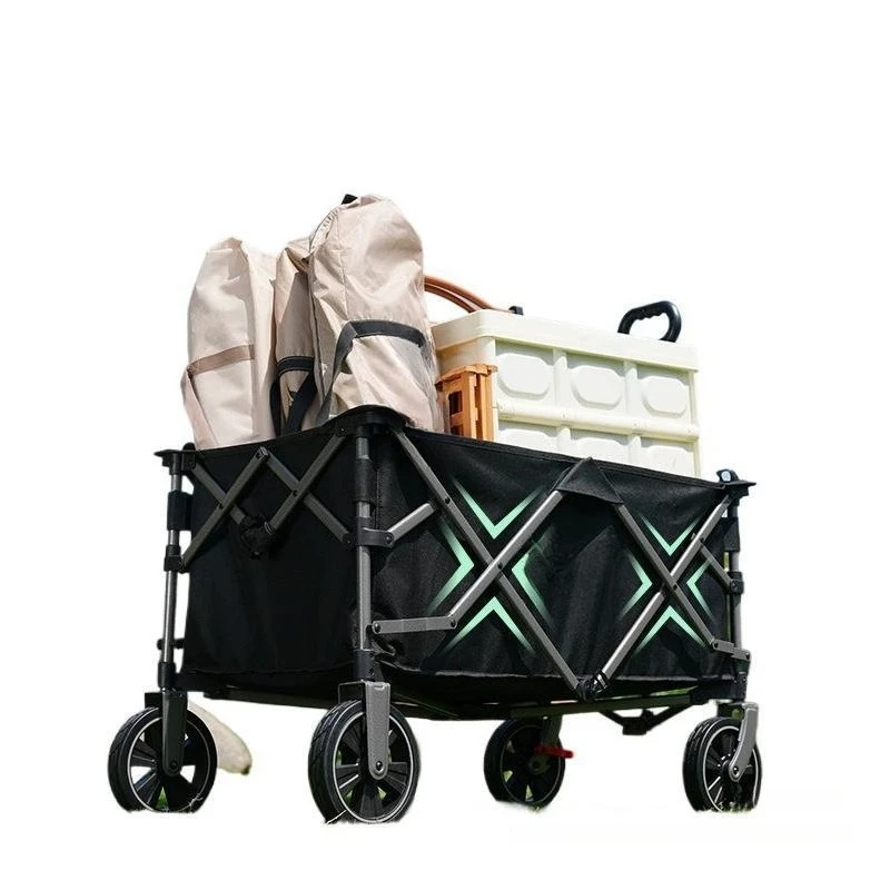 

Camping cart, foldable outdoor, trolley, camping trailer