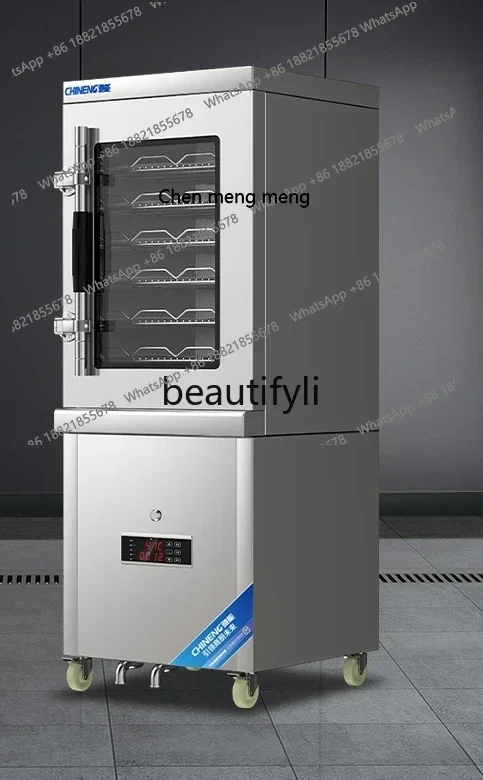 Kabinet Pengukus Komersial FF untuk Toko Sarapan, Pengukus Nasi Otomatis Kecil, Peralatan Dapur Stainless Steel