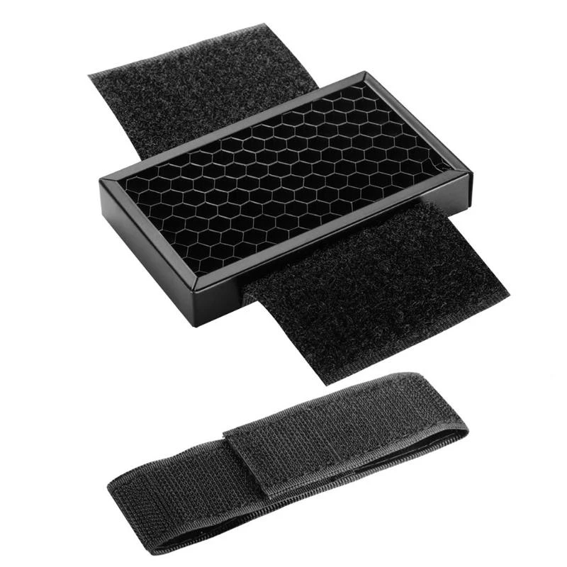 

652F Black the Top Flash Honeycomb Hood Flash Diffuser for for Pentax Godox Speedlite Photo Studio Accessories