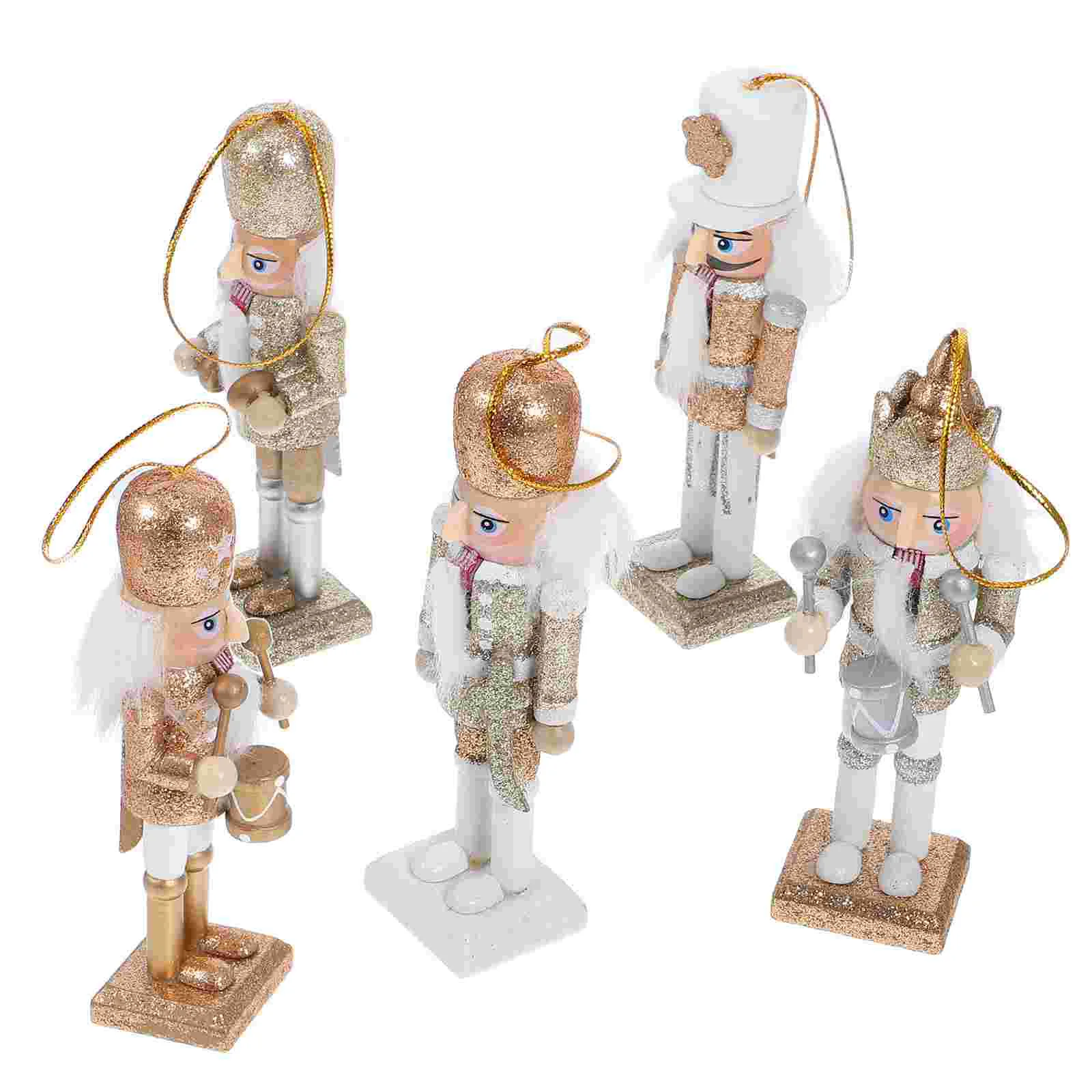 

Christmas Table Decor Nutcrackers Outdoor Decorations Hanging Pendant Toy Fairy Lights Mini Tree