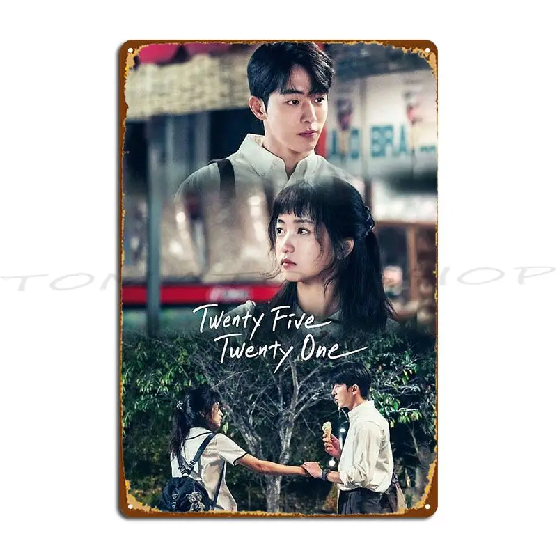 Twenty Five Twenty One Kdrama Nam Joo Hyuk Kim Taeri Metal Sign Poster Cinema Cinema Living Room Home Customized Tin Sign Poster