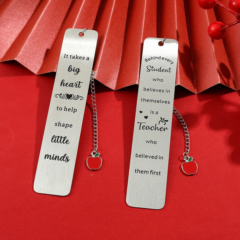 Personalized Bookmark Stainless Steel Metal Bookmark Teacher Gift Men's Book Love Stationery Book Accessories
