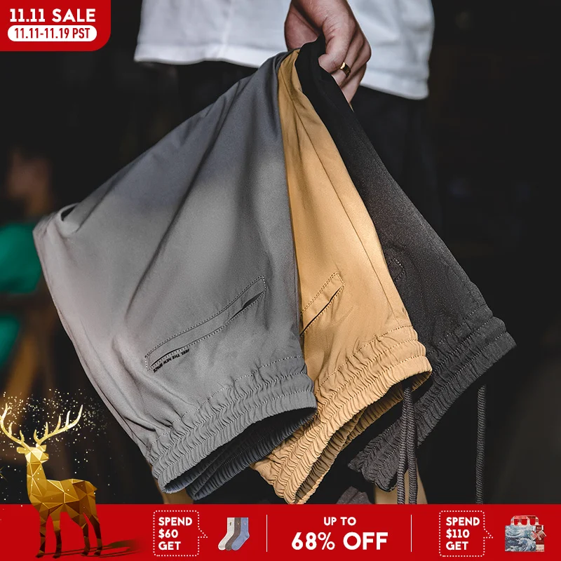 

Maden Lightweight Casual Suit Pants Men's Stretch Wrinkle-Resistant Chinos Pants Straight-leg Trousers for Spring Fall Commuter