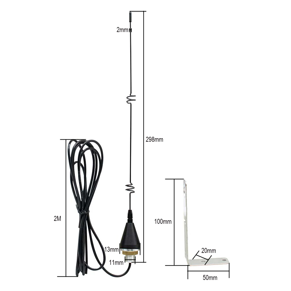 Imagem -02 - Antena Externa Booster para Garage Gate Controle Remoto Melhoria do Sinal Porta da Garagem 868mhz 868.35mhz