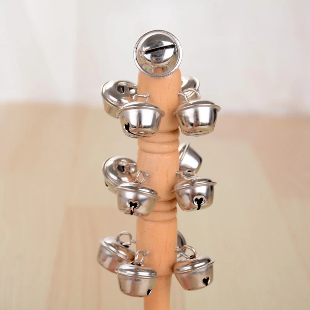 

4pcs Hand Bell Rattle Baby Shaking Bamboo Musical Toys Gift Newborn Wooden Handbell Child Development Educational