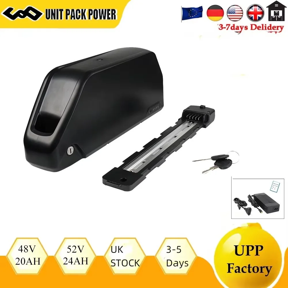 

Hailong EBike Battery Pack 48V 20AH 21700(L-G) 52v24ah polly Ebike battery for Electric Bicycle 350W 500W 750W 1000W motor