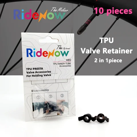 RIDENOW Valve Retainer for tpu inner tube valve，2in1piece，10pieces