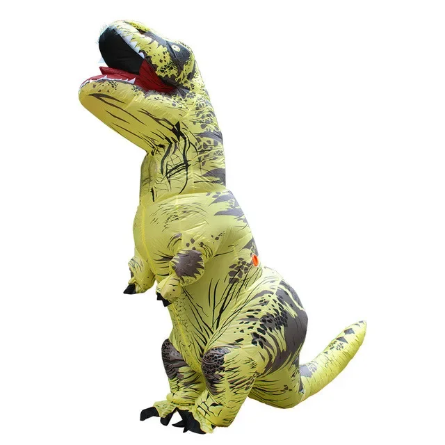 Erwachsene Kinder T-Rex aufblasbare Dinosaurier Kostüme Anzug Kleid Anime Party Dino Cosplay Karneval Halloween Event Kostüm für Mann Frau