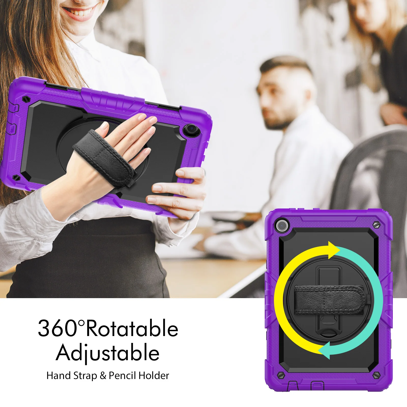 Rugged Case With Screen Protector For Lenovo Tab M10 Gen3 (3rd Gen) 2022 10.1