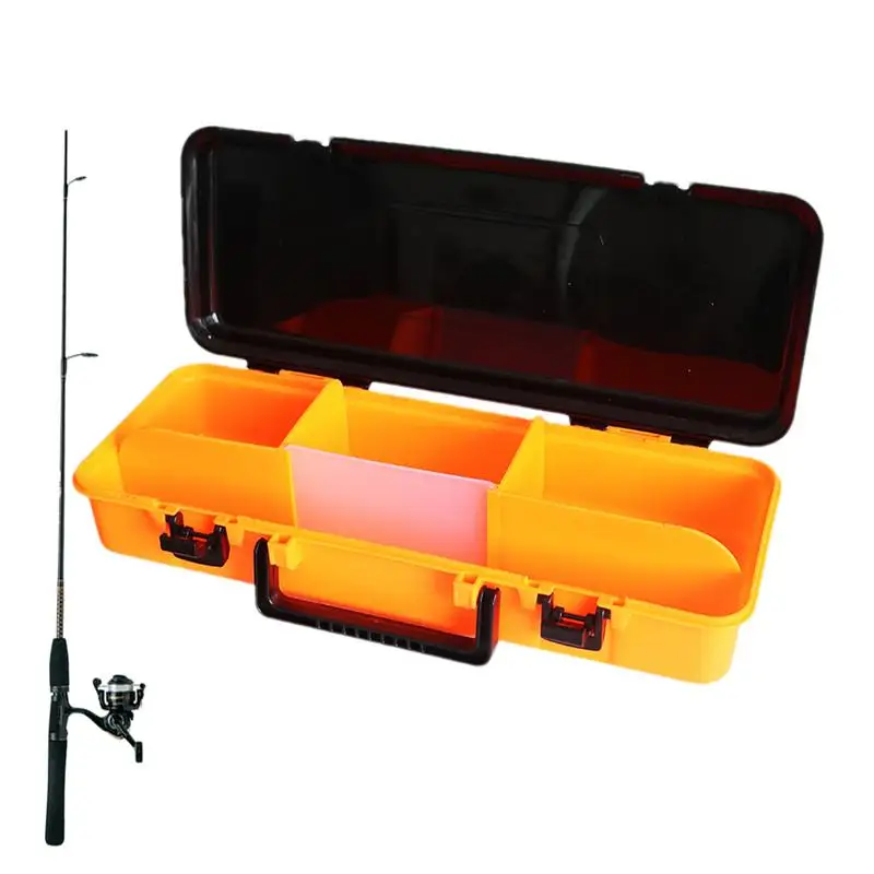 

Fishing Tackle Box Large Thickened Tacklebox For Fishing With Firm Locking Fishing Gear Adjustable Compartments Portable Fishing