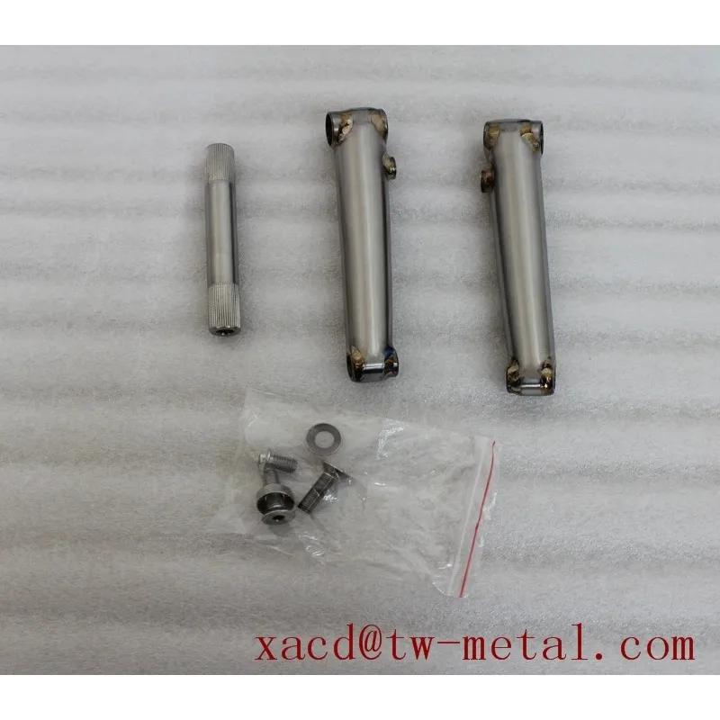 Titanium BMX Bike Crank Remian Welding Color Custom Titanium Crank Set Made Ti 175 Mm Crank Arms