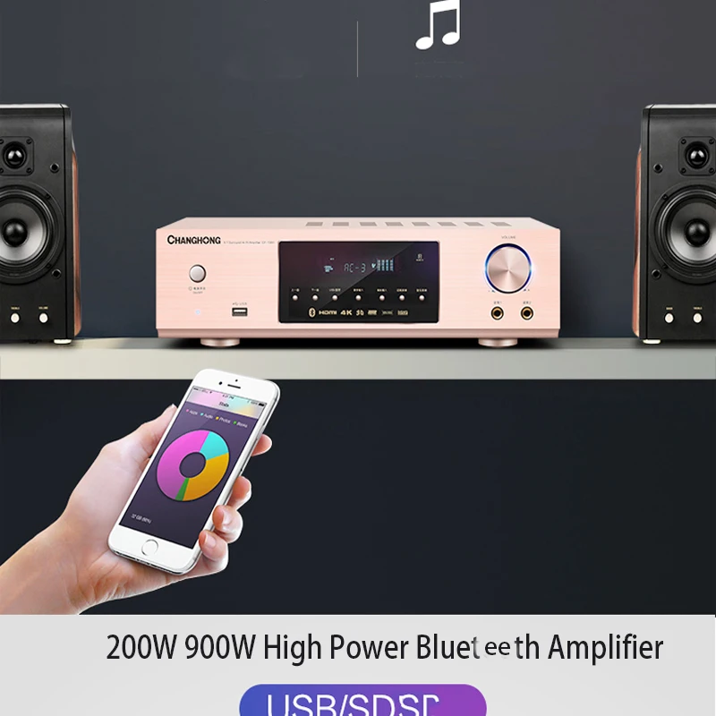 KYYSLB 900 واط 220 فولت Blueteeth مكبرات الصوت عالية مكبر كهربائي 5.1 HIFI حمى الصوت المنزلي الرقمي KTV مكبر صوت لجهاز الكاريوكي مكبر للصوت