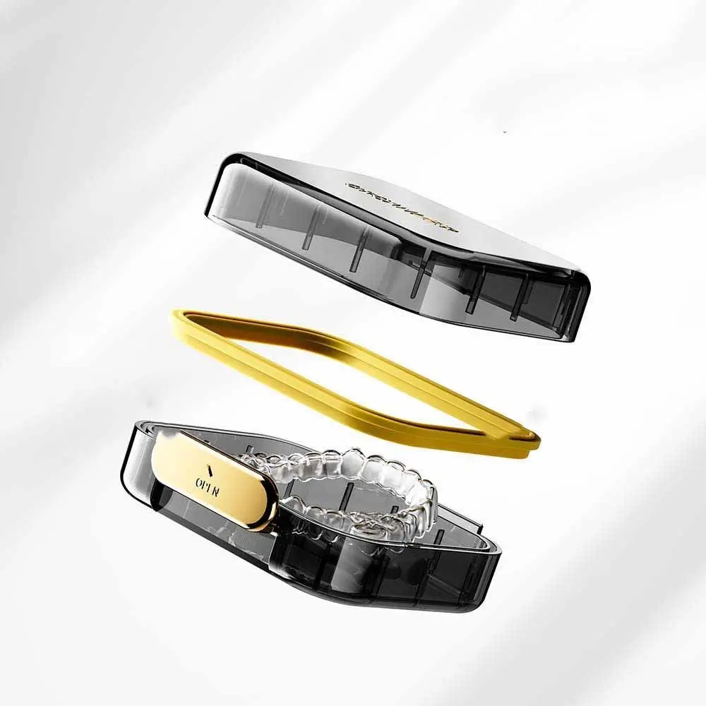

Transparent Invisible Braces Box Large Capacity Waterproof Denture Storage Case False Teeth Holder Portable