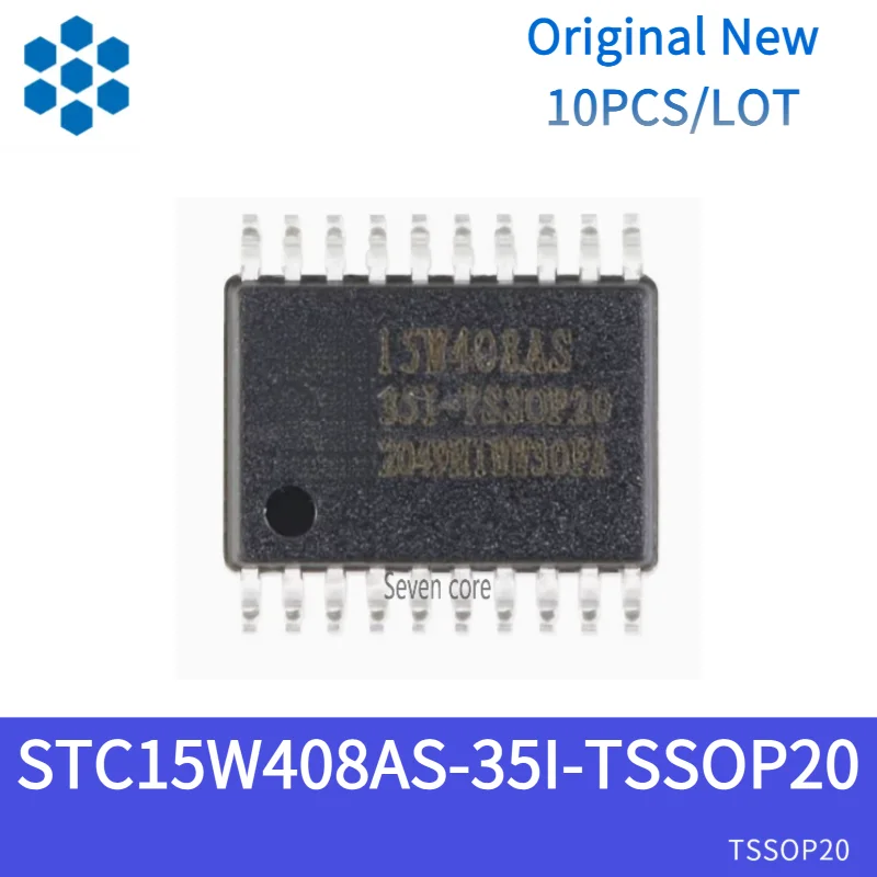 

Original New 10pcs/lot STC15W408AS-35I-TSSOP20 - Enhanced 1T 8051 Microcontroller MCU