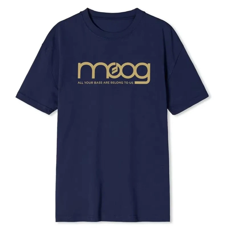 

100% Cotton T-shirt 2025 Summer New Men's Crew Neck Top Moog Black T-shirt Men's and Women's Summer T-shirt Homme Black T-shirt