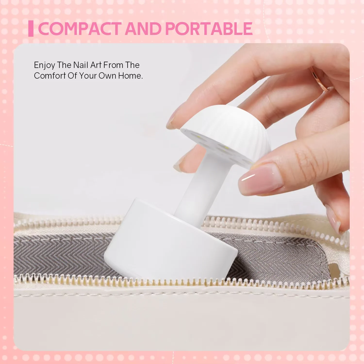 YIKOOLIN Mini UV LED-lamp voor gelnagels Smart Sensor Draagbare manicure Licht DIY Nail Art & Gel Polish Extension