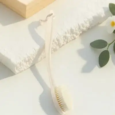 

Long Handled Bath Brush for Back Cleaning Sturdy Shower Body Scrubber with Hanging Hole Design Bath Scrub Brush with Long Handle