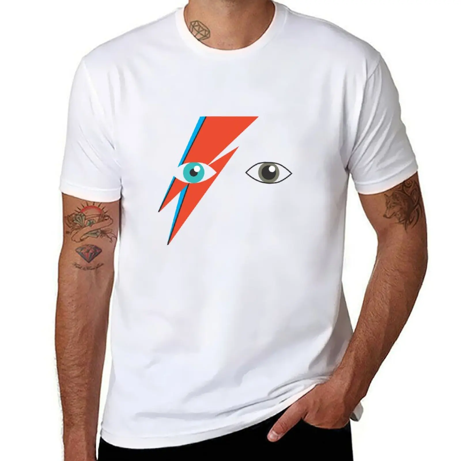 

Bowie (Aladdin Sane) T-Shirt cotton t shirts man 100% man t shirt luxury T-Shirt