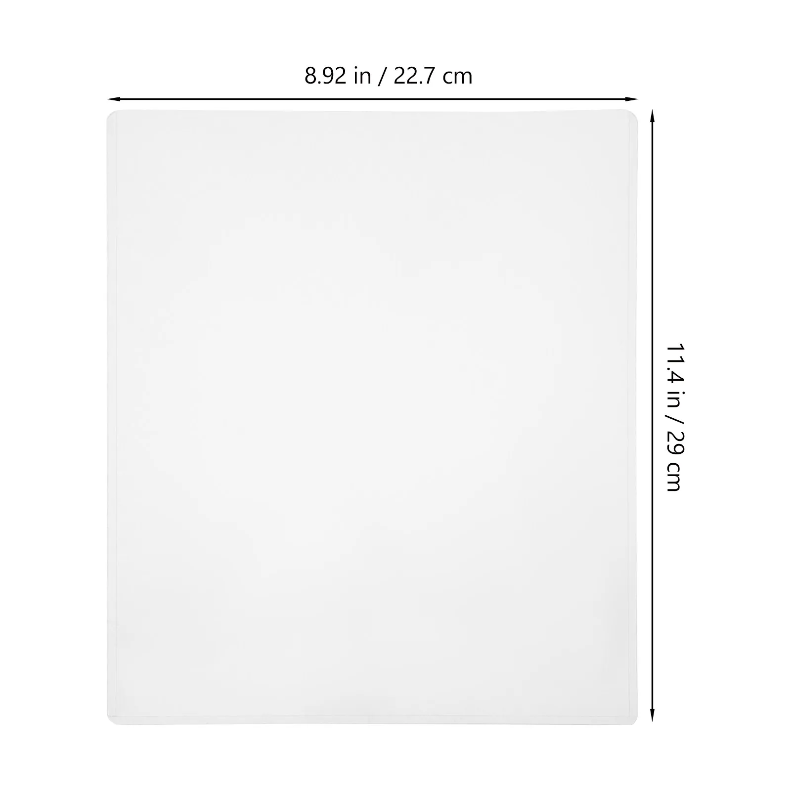 10Pcs Clear Photo Protectors PVC Plastic Sleeves Waterproof for Photos Certificates Documents Posters 8.5x11