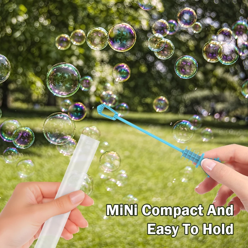 Jouet soufflant de bulles pour enfants, série de noël, mini petit tube à essai compact et portable de 10CM, bâton à bulles avec eau à bulles