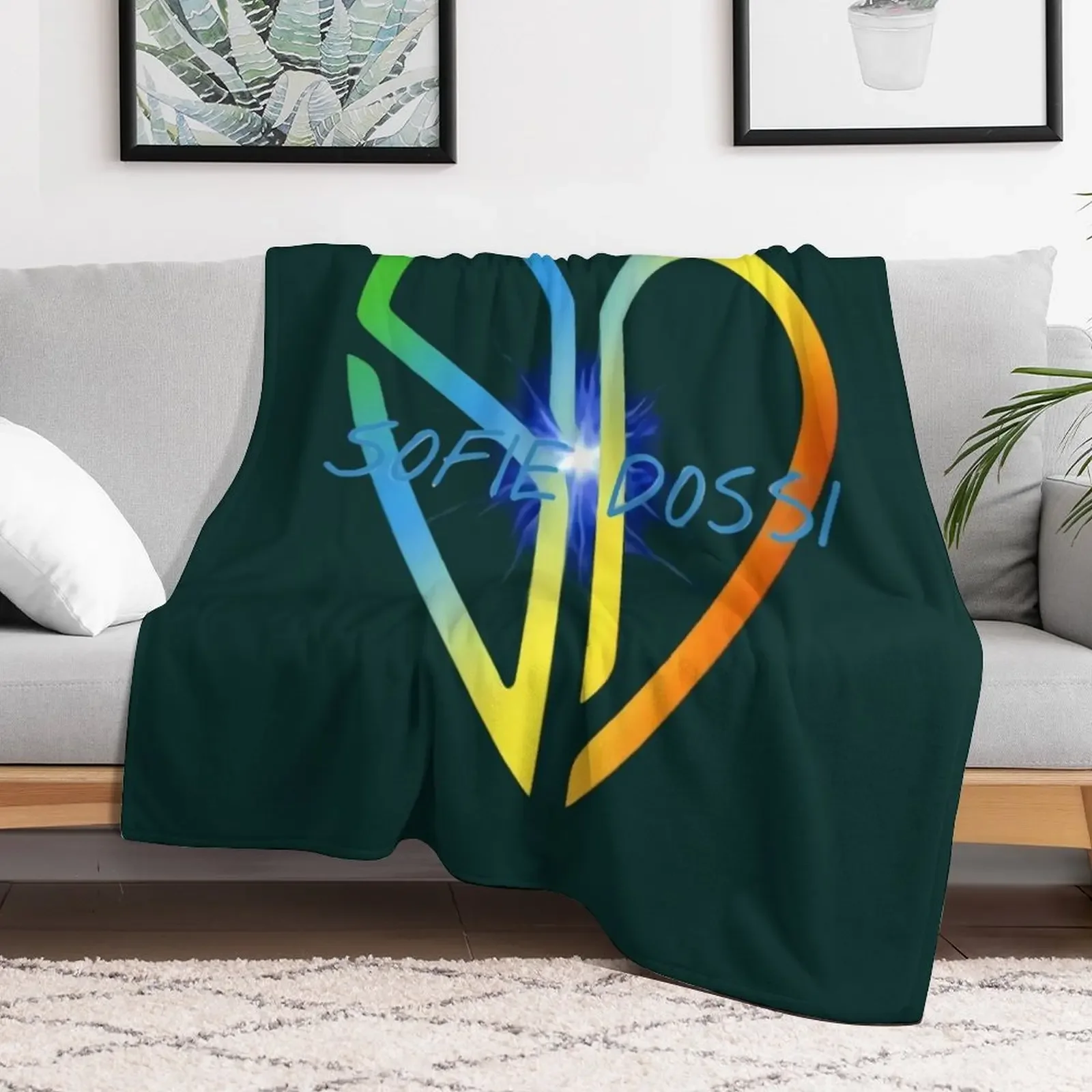 Sofie Dossi Throw Blanket Cozy Sofa Blanket for TV Watching Napping