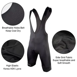 Darevie ciclismo bib shorts 3d gel almofada 6h passeio masculino ciclismo shorts downhill pro equipe shorts de ciclismo respirável 7cm perna pinça 10 principais vendas roupas masculinas de time - №10