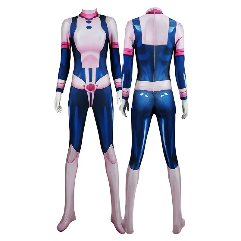 Anime My Hero Cosplay Academy Costume All Might Boku no Hero Academy Ochaco Uraraka Halloween Fancy Ball Suit Romper Man Women