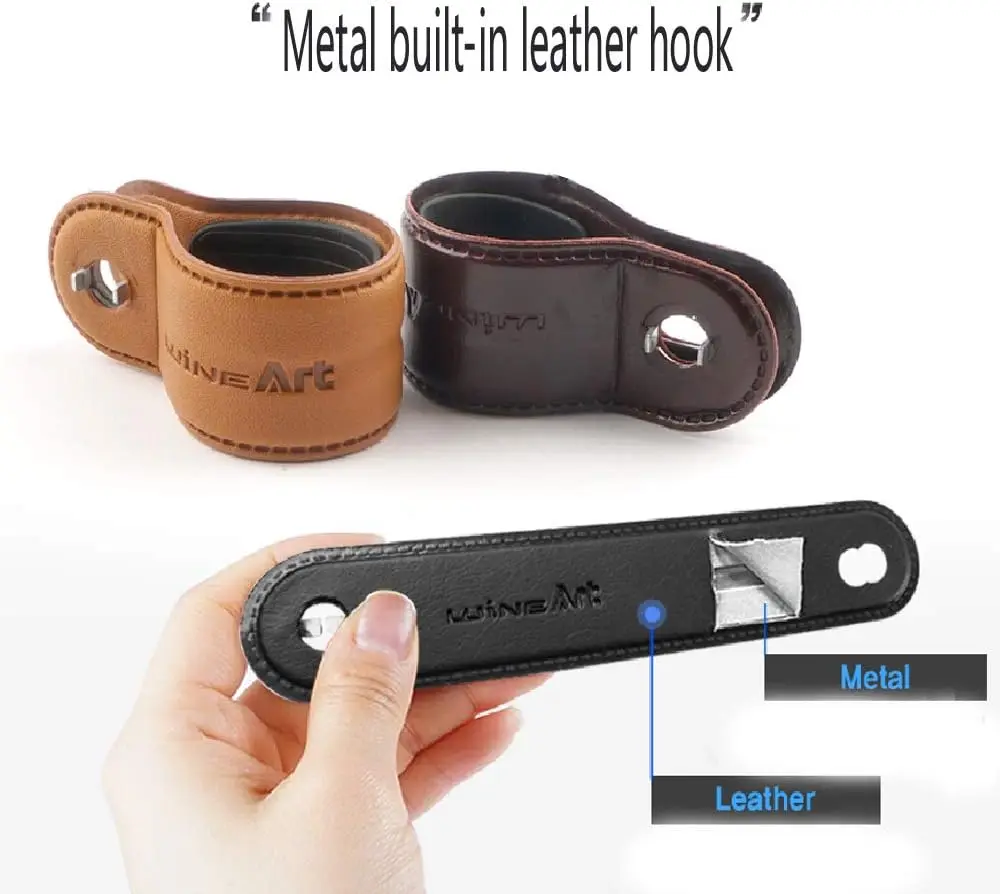 Leather Power Knob - Luxury Steering Wheel Spinner, High-Quality Black Handle for Vehicles view 4