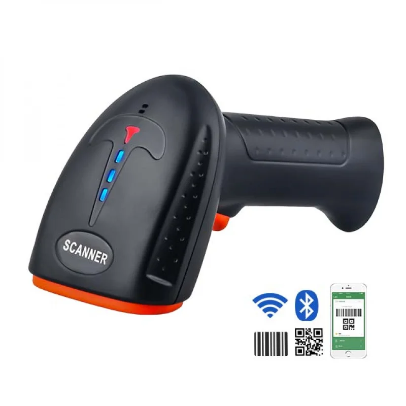 Handheld USB Barcode Scanner QR Code Reader Wireless Bluetooth 1D 2D for Logistics Warehouse Scanning