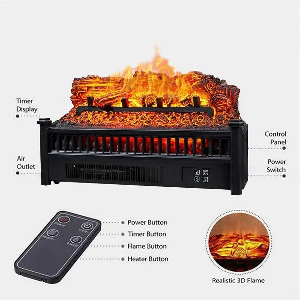 LED electric fireplace for living room fireplace fake wood burning heater imitation flame decoration atomizing fireplace