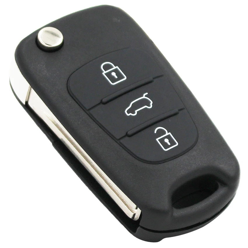 KEYECU-carcasa de llave remota con tapa de 3 botones, Fob para 2009, 2010, 2011, 2012, 2013, Kia Ceed pro-ceed Venga