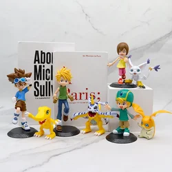 Digimon Adventure Figure 8-17cm Yagami Taichi Agumon Ishida Yamato Gabumon Yagami Hikari Tailmon Takaishi Takeru Patamon Anime