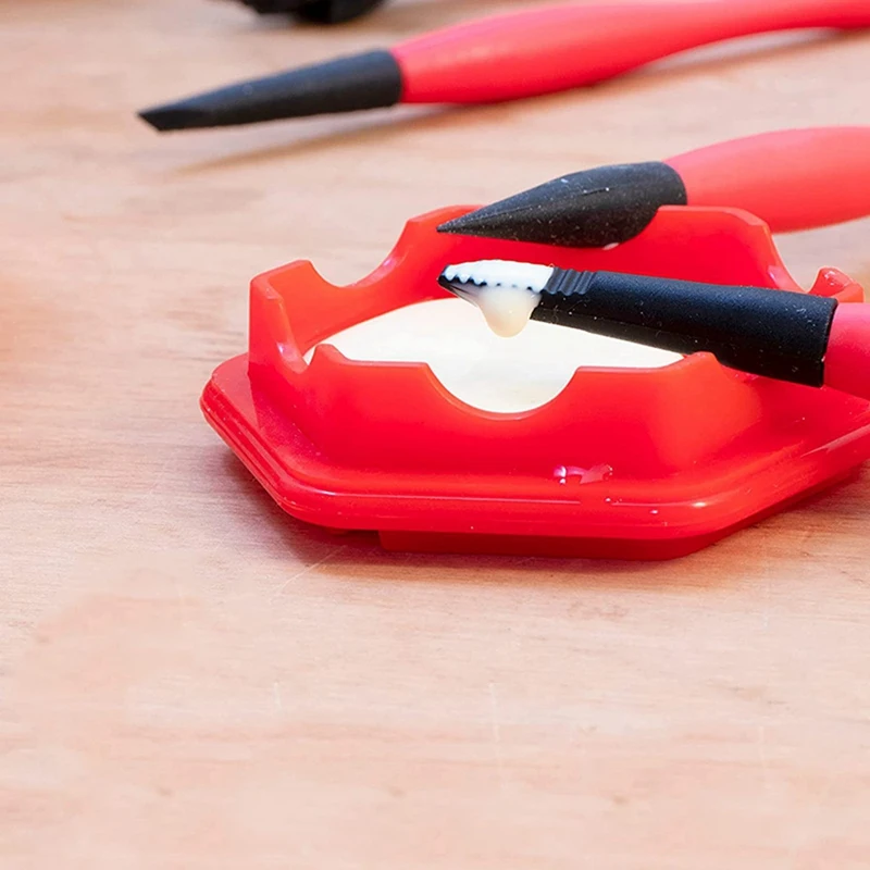컴팩트 실리콘 접착제 브러시, 목공 접착제 어플리케이터 세트, 휴대용 DIY