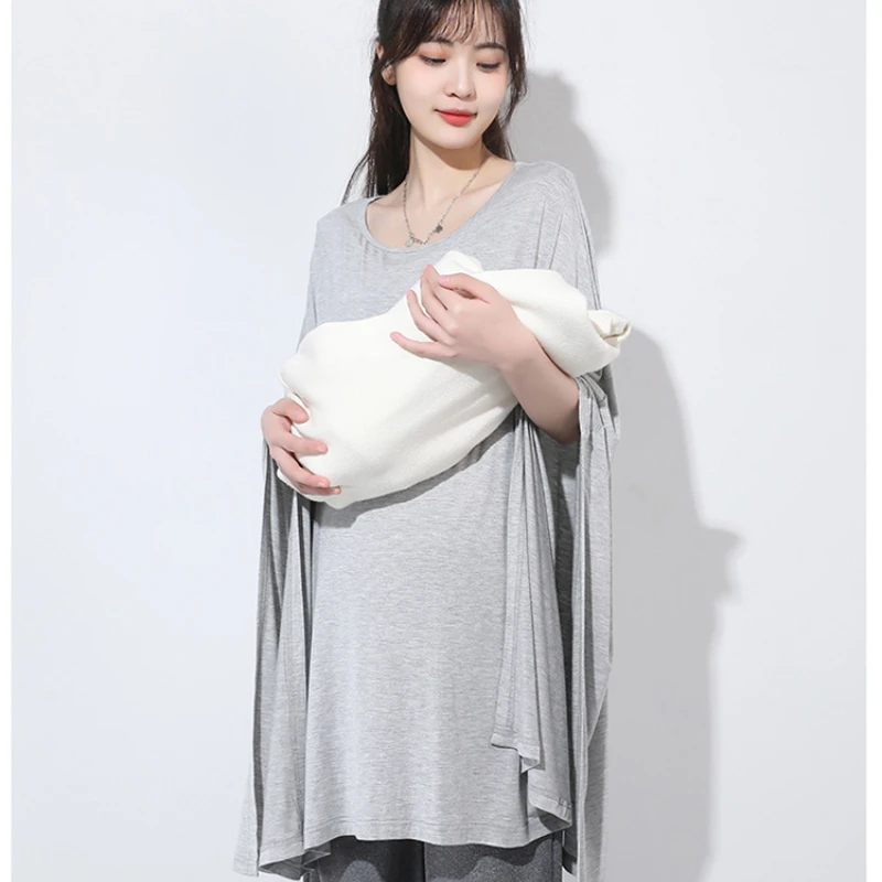 Breastfeeding Covers Mom Nursing Cover Up Baby Feeding Covers Solid Modal Postpartum Outing Scarf Shawl Breastfeeding Homewear