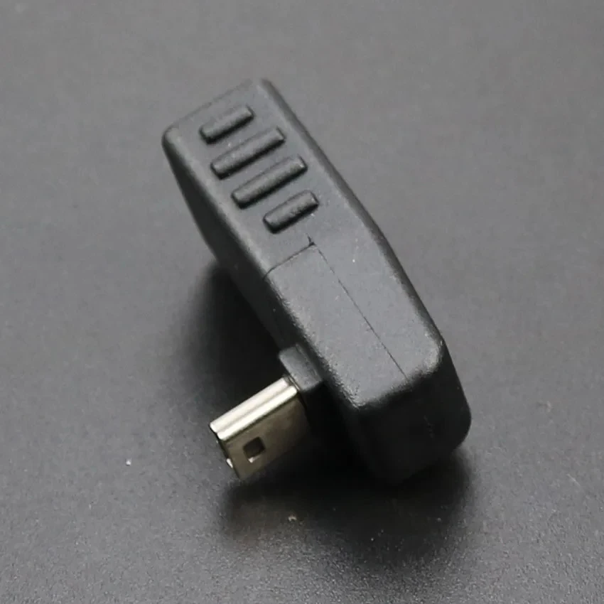 1PCS 90 Degree New USB 2.0 Type A Female to Mini USB 5 Pin B OTG Adapter Converter Connector Charging Adapter