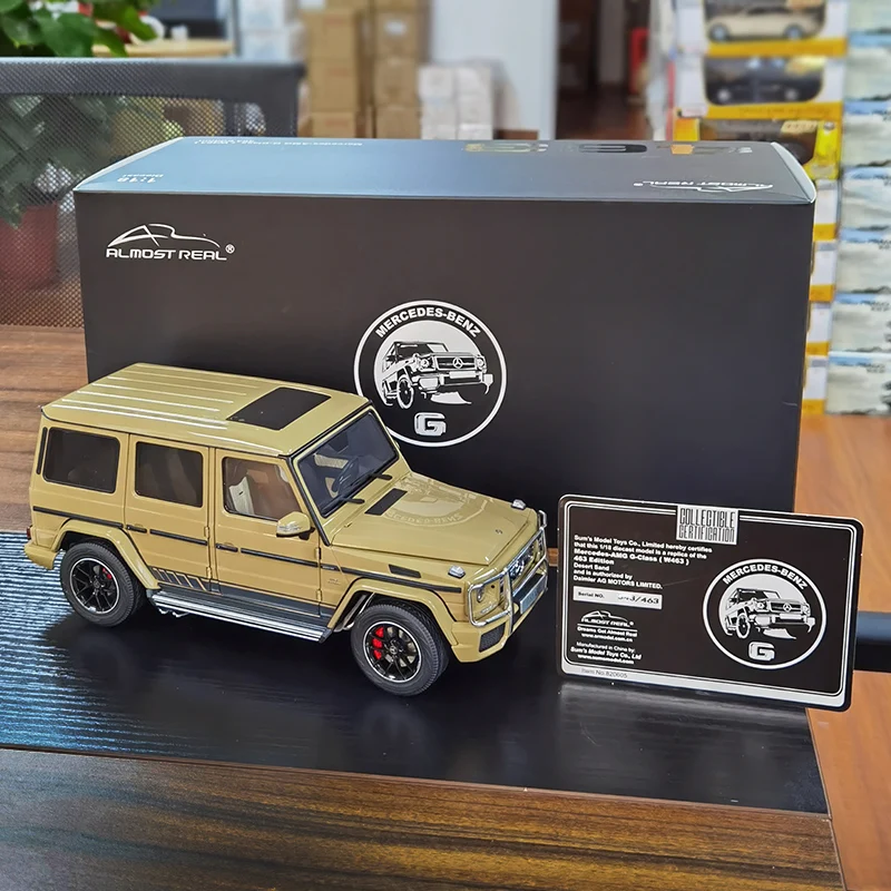 Almost Real 1:18 FOR Benz G63 AMG Model Car model Off-road vehicle 2015 for a friend\'s birthday present