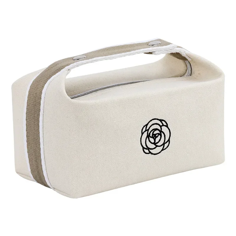 Ladies\' Canvas Makeup Bag Portable cosmetic bag New Luxury Cosmetic Organizer Travel Essential Washroom Storage Bag
