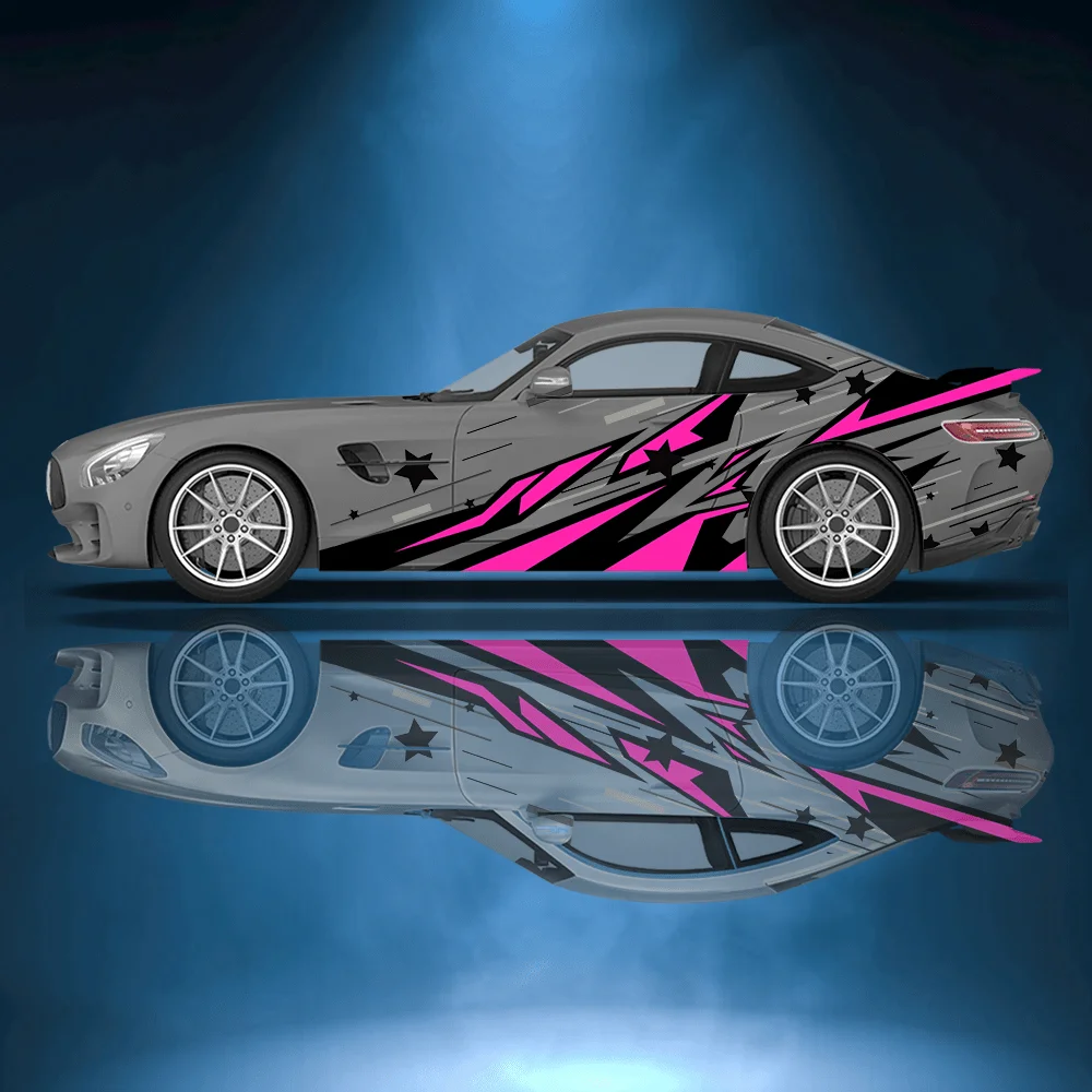 

Красочные фрагментные звезды, автомобильные виниловые наклейки, самоклеящаяся наклейка из ПВХ, подходит для грузовиков, внедорожников, украшения, автоаксессуары, подарок