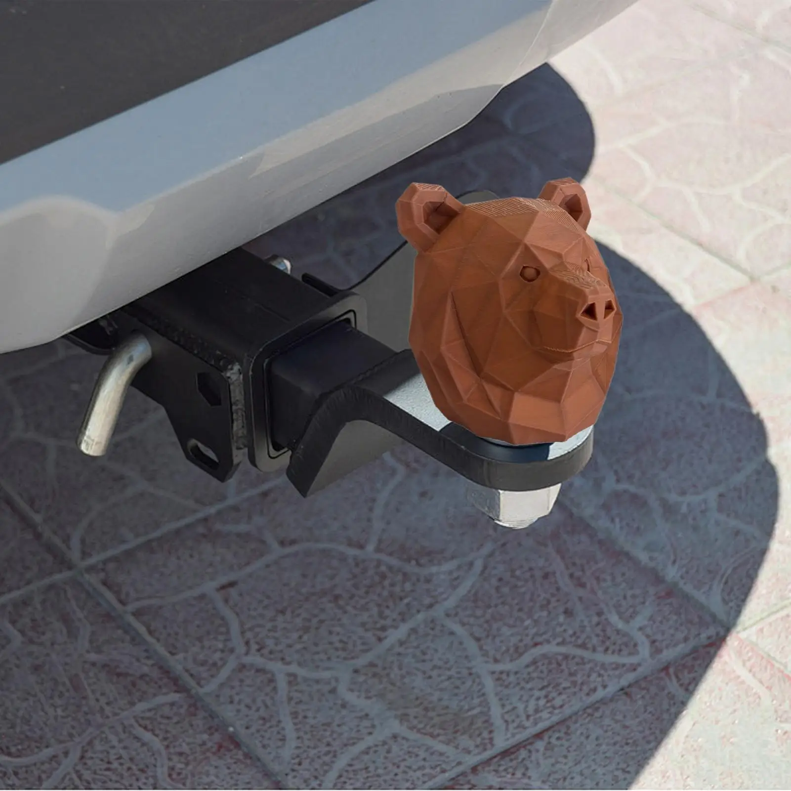 

Крышка сцепного устройства, голова медведя, 2-дюймовая заглушка трубки буксировочного приемника, автомобильные аксессуары, мультяшный внешний вид для буксировки грузовиков, лодок, транспортных средств